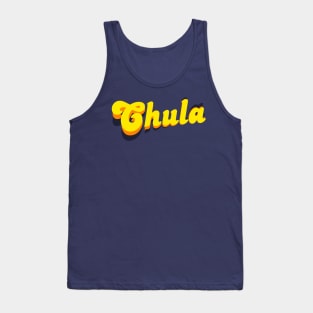Chula - Hot Female - Yellow Design Tank Top